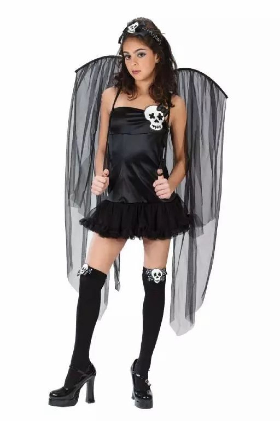 Makeup Basics * | Sexy Skull Fairy Teen Costume