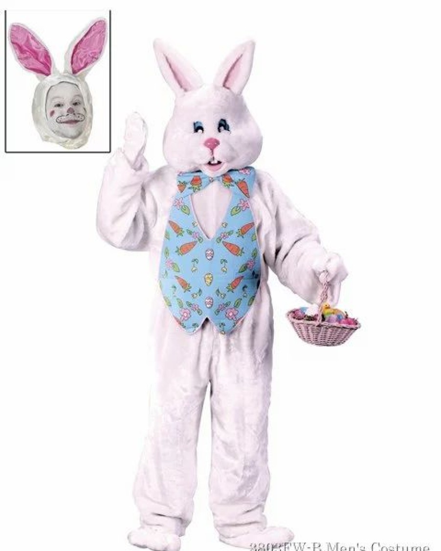 Mens Costumes * | Deluxe Adult Bunny Mascot