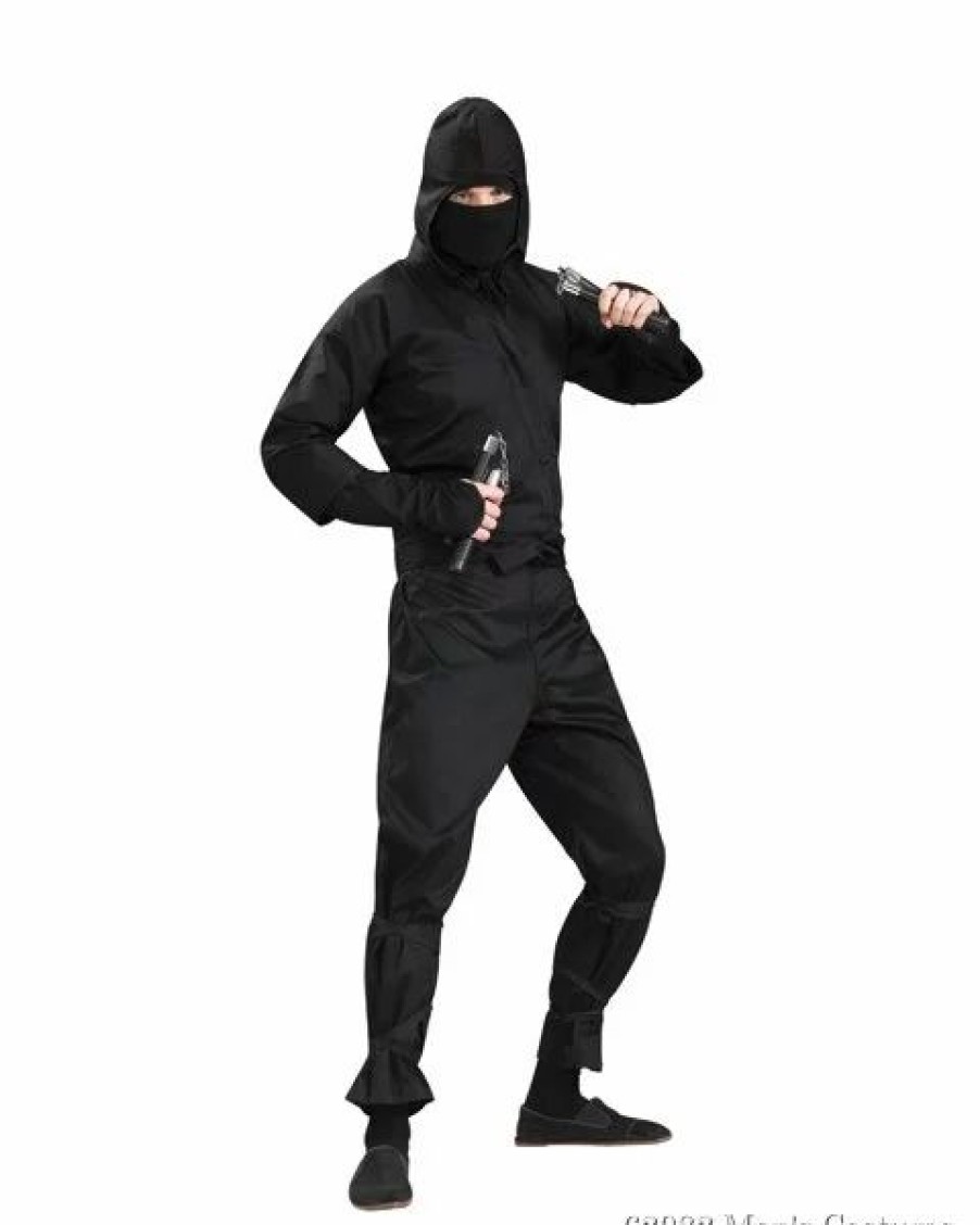 Mens Costumes * | Adult Deluxe Ninja Costume