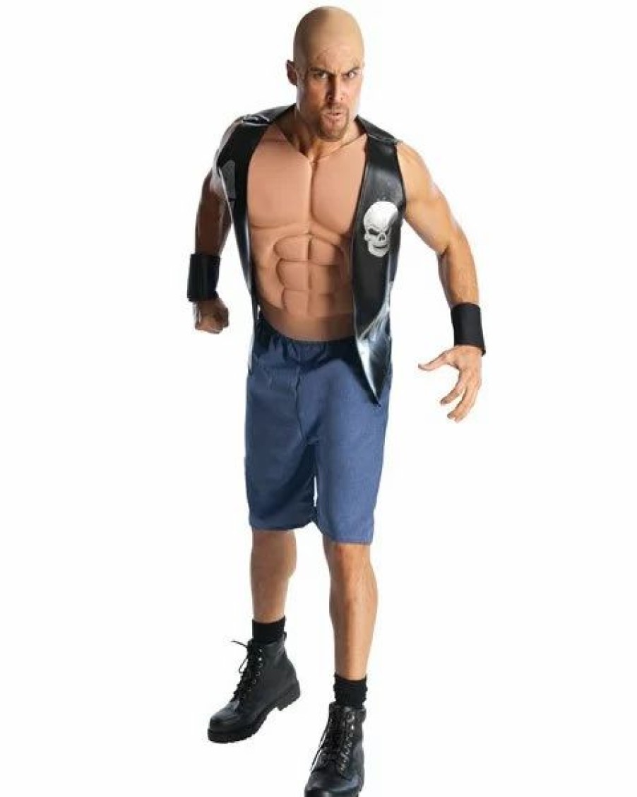 Mens Costumes * | Wwe Deluxe Stone Cold Steve Austin Mens Costume