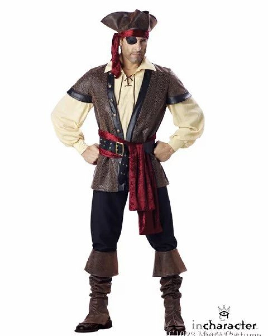 Mens Costumes * | Elite Adult Rustic Pirate Costume