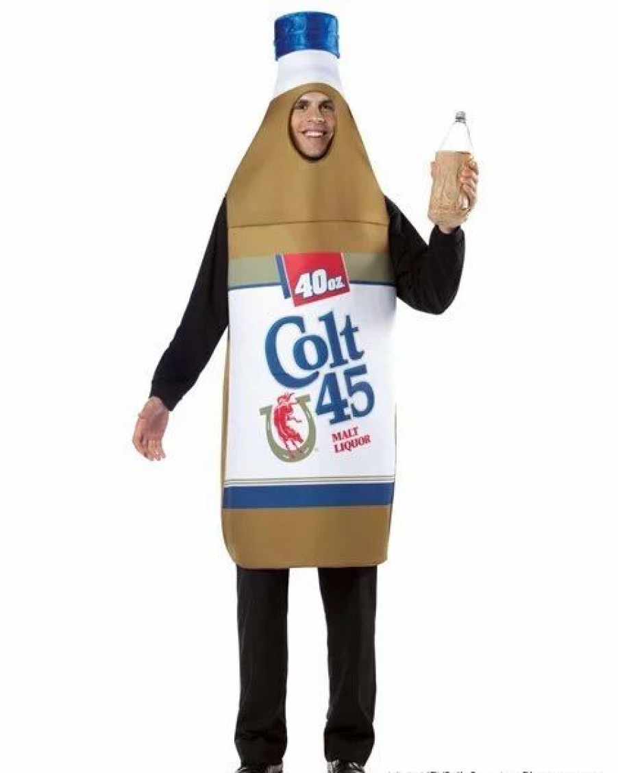 Mens Costumes * | Colt 45 40Oz. Beer Bottle Adult Costume