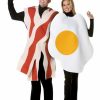 Mens Costumes * | Bacon & Eggs Adult Couples Costume