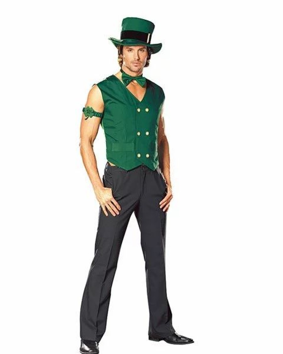 Mens Costumes * | Get Lucky Leprechaun Adult Costume