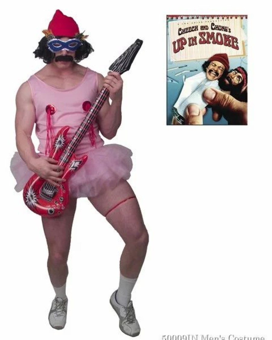 Mens Costumes * | Adult Cheech Pink Tutu Costume