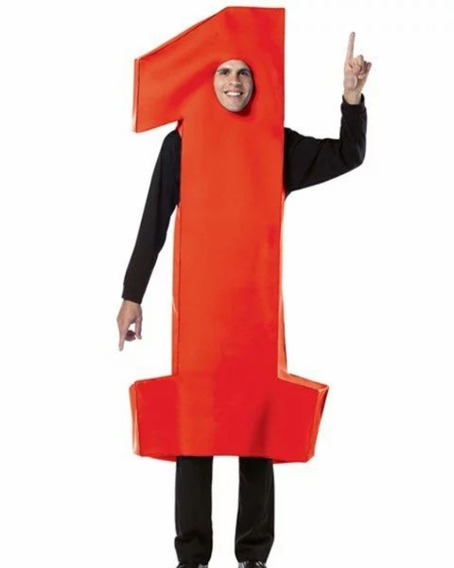 Mens Costumes * | Unisex Number One Adult Costume