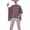 Mens Costumes * | Mexican Serape And Sombrero Mens Costume