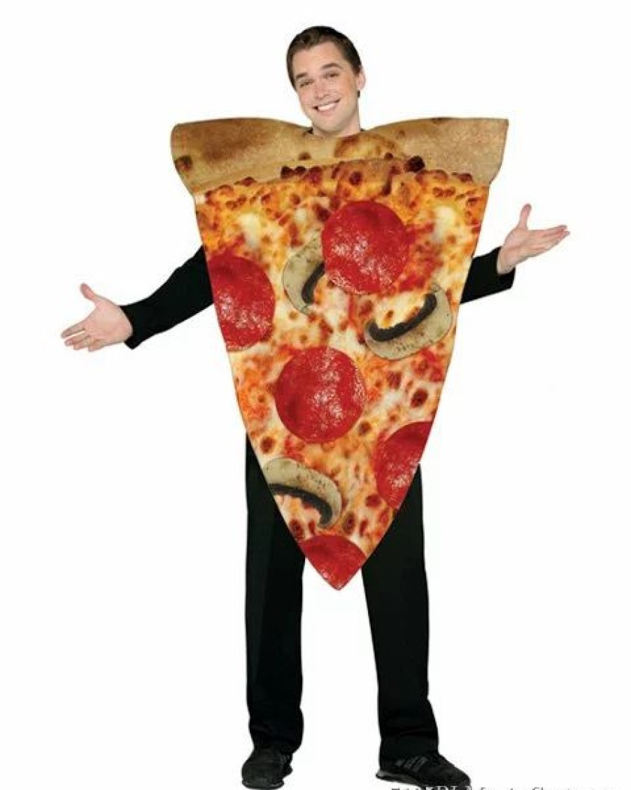 Mens Costumes * | Pizza Slice Adult Unisex Costume