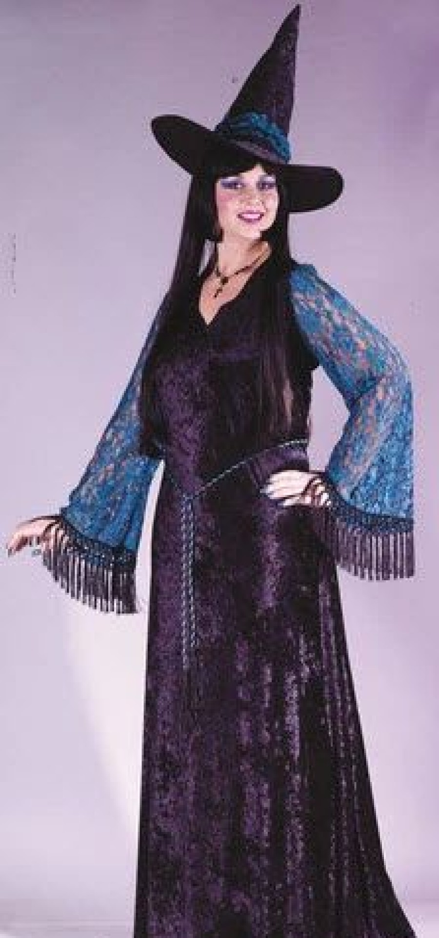 Witches & Monsters * | Gothic Lace Witch Adult Costume