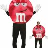 Mens Costumes * | Adult M&Ms Deluxe Red Character Costume