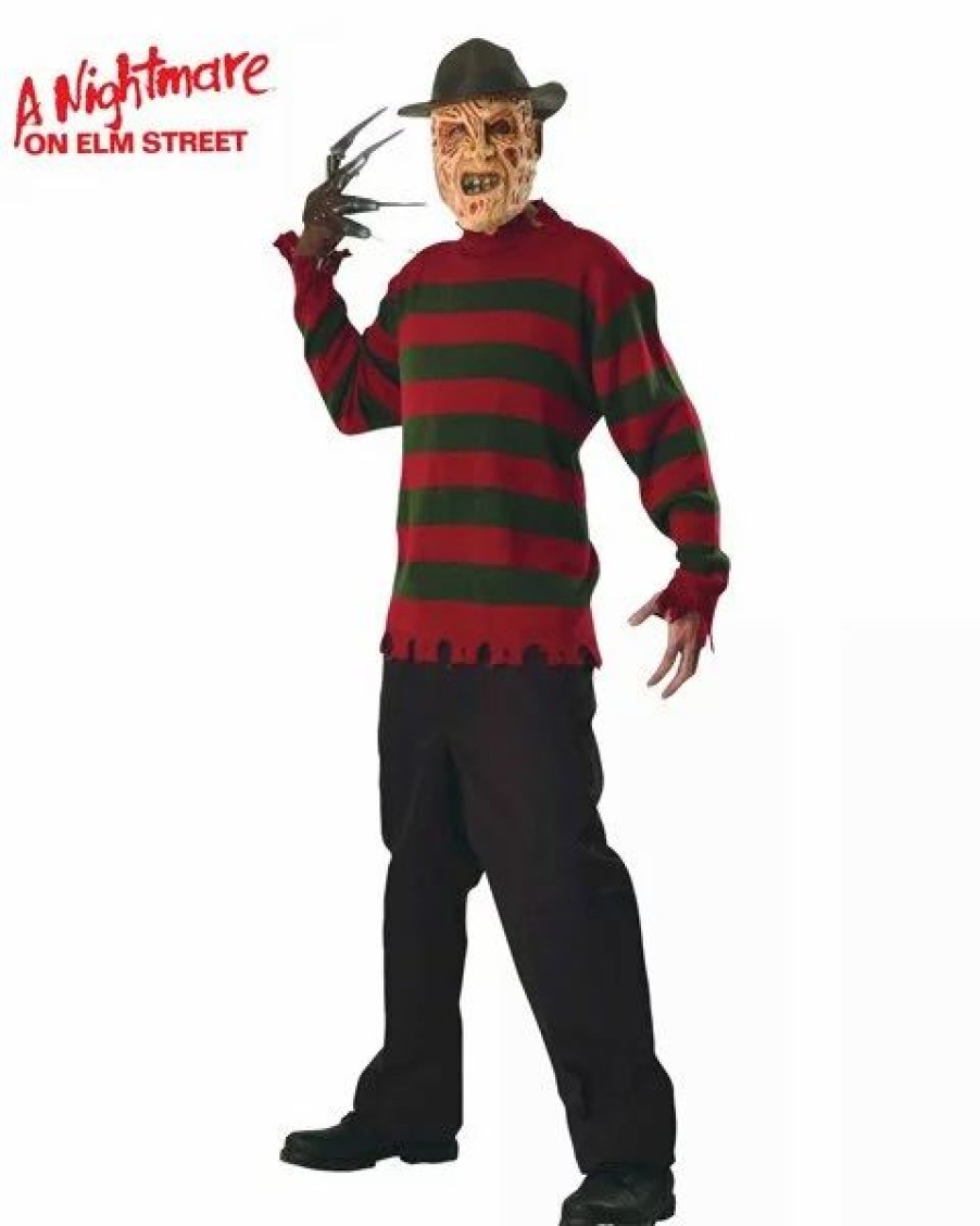 Mens Costumes * | Nightmare On Elm Street Freddy Sweater For Adults