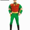 Mens Costumes * | Adult Deluxe Robin Muscle Chest Costume