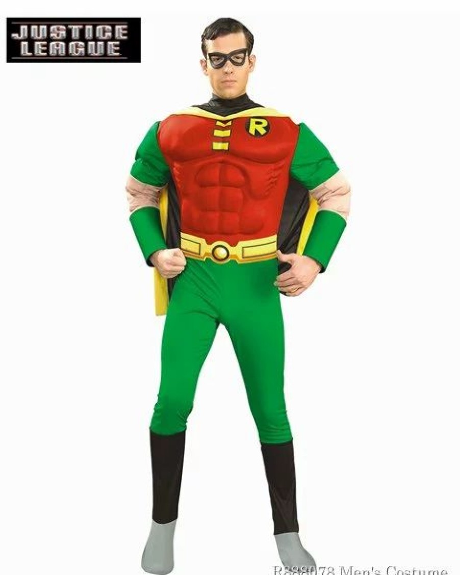 Mens Costumes * | Adult Deluxe Robin Muscle Chest Costume