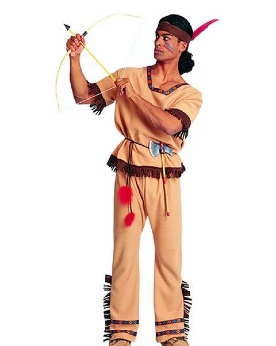 Mens Costumes * | Mens Native Indian Warrior Costume