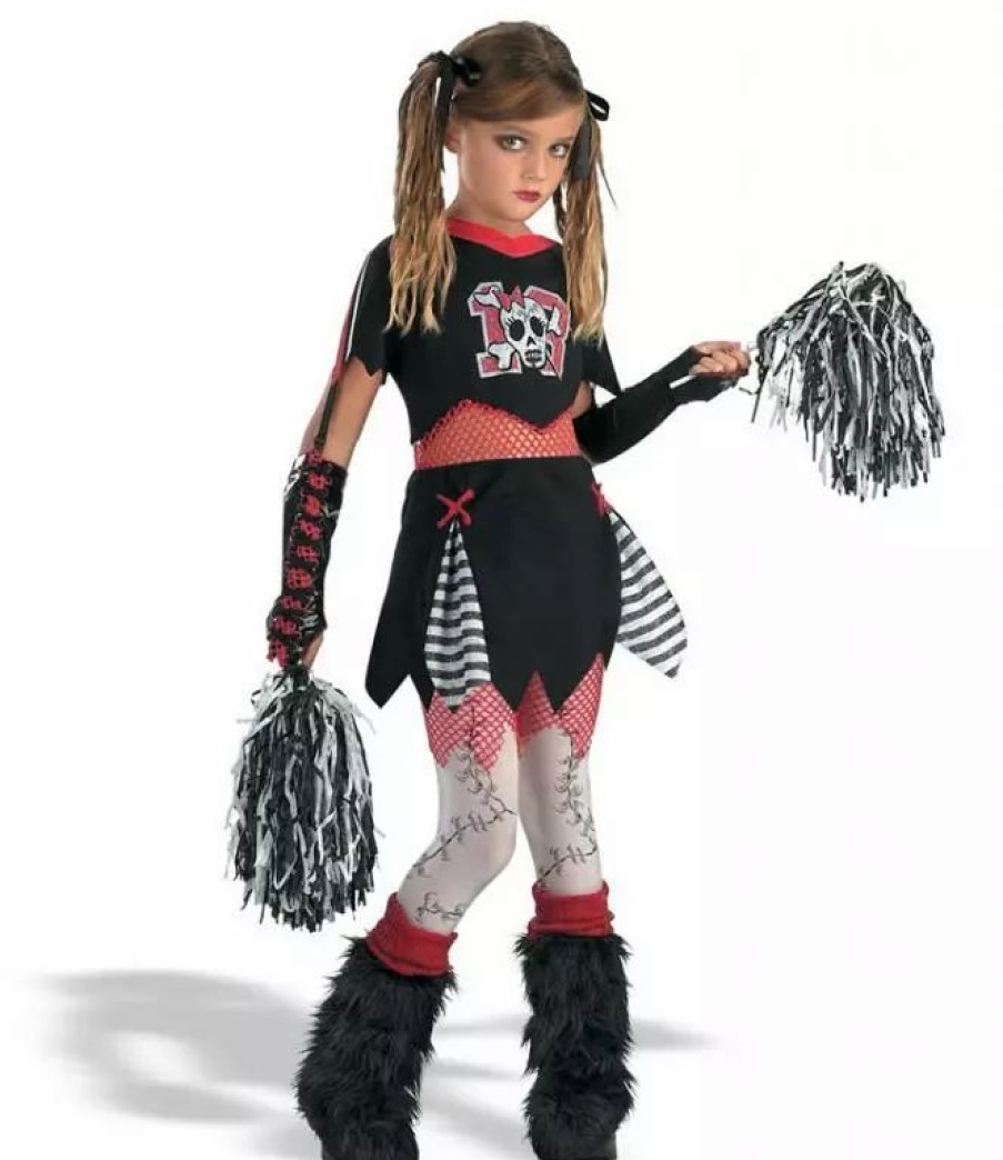 Monster Costumes * | Goth Cheerleader Costume