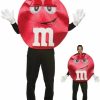 Mens Costumes * | Adult M&Ms Deluxe Red Character Costume