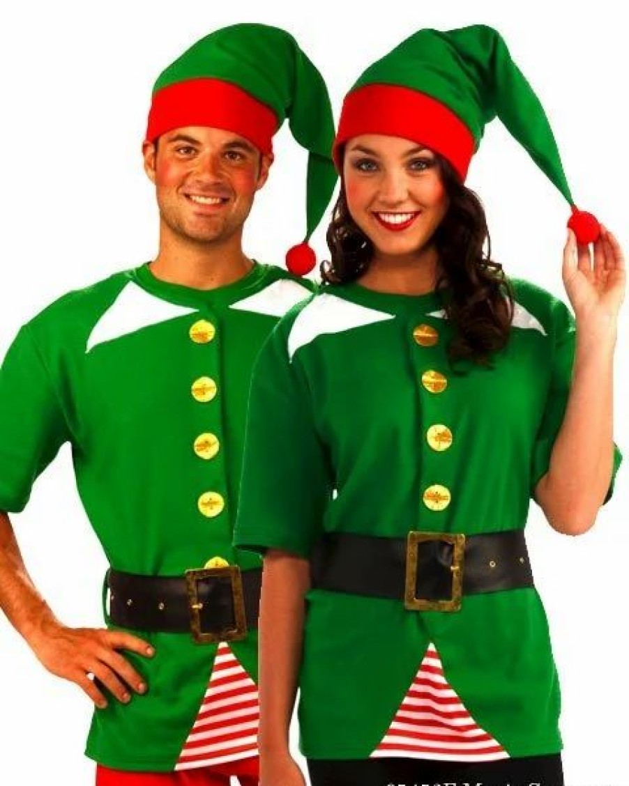 Mens Costumes * | Adult Jolly Elf Kit