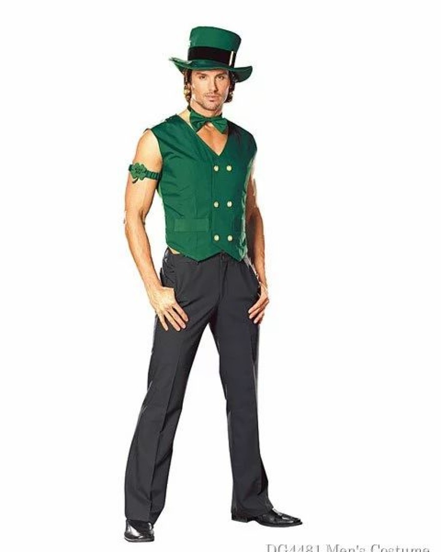 Mens Costumes * | Get Lucky Leprechaun Adult Costume