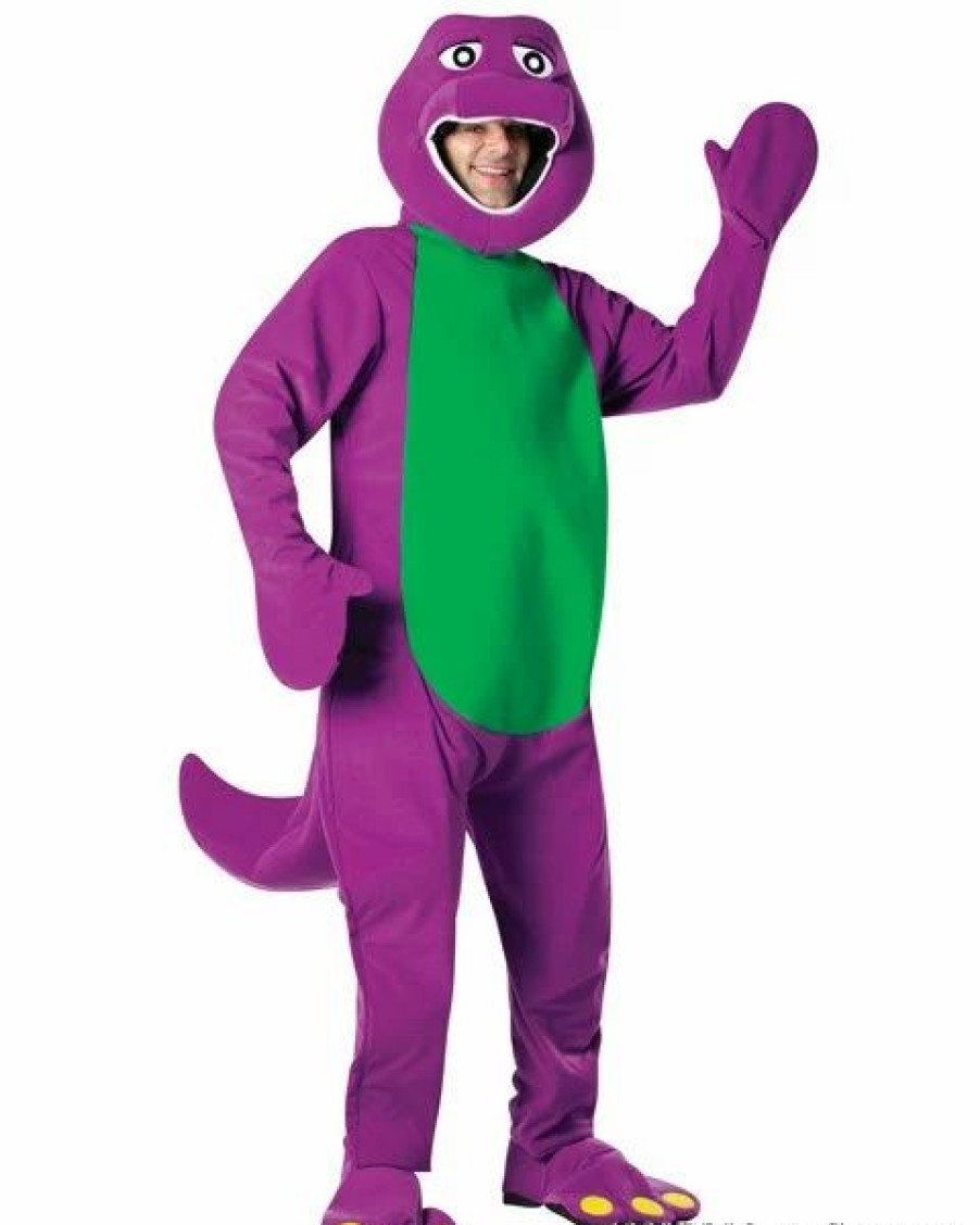 Mens Costumes * | Barney Adult Costume