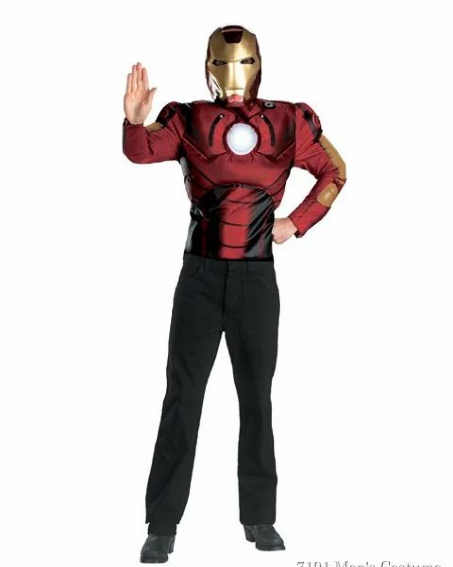 Mens Costumes * | Iron Man Movie Value Muscle Adult Costu