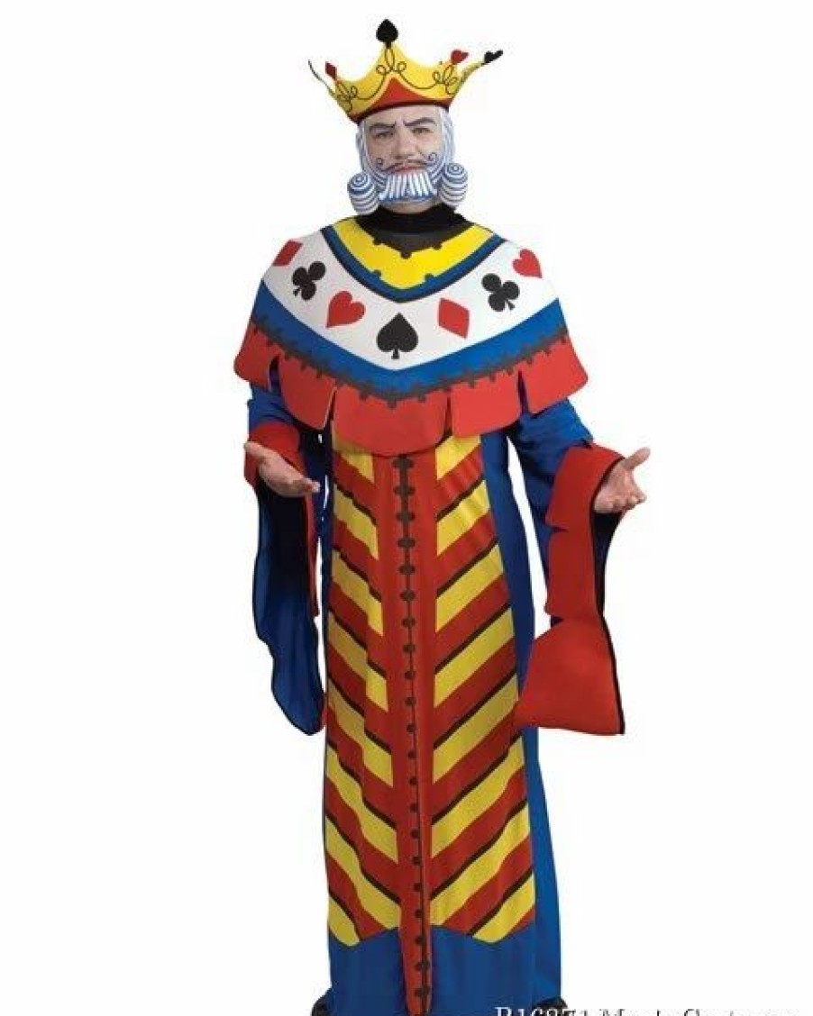 Mens Costumes * | Deluxe Playing Card King Mens Costume