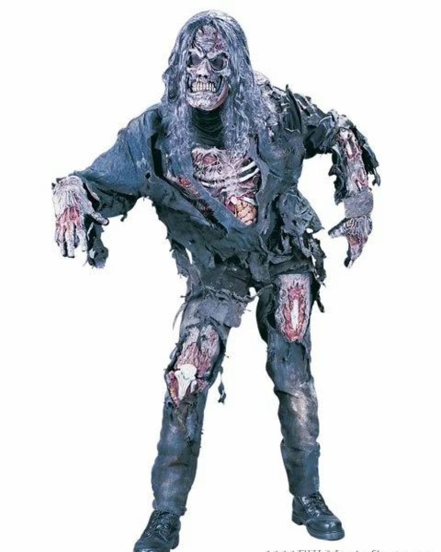 Mens Costumes * | Complete 3-D Zombie Mens Costume