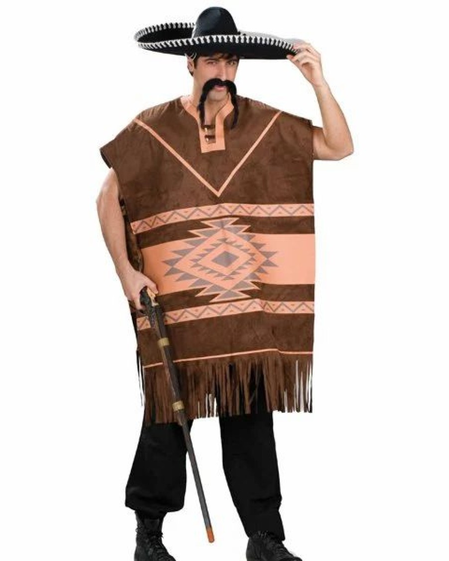 Mens Costumes * | Mens Mexican Poncho