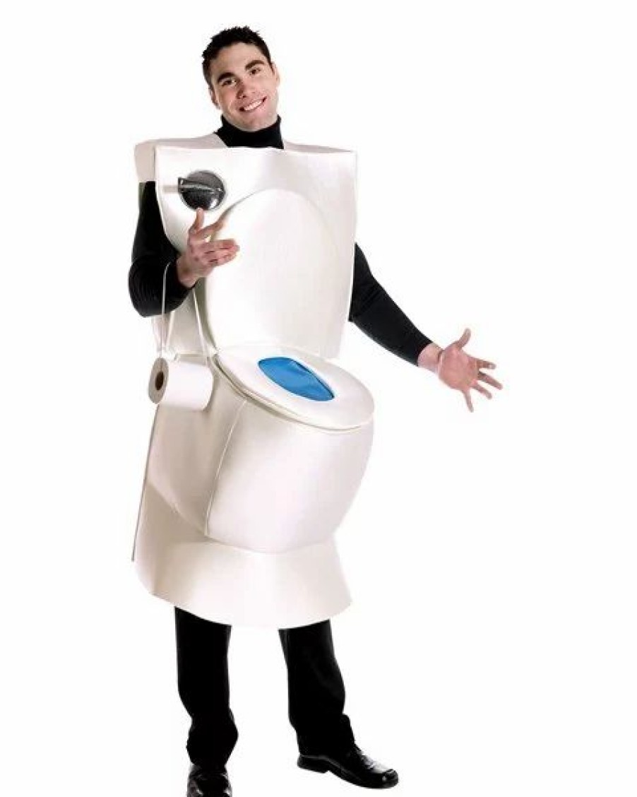 Mens Costumes * | Toilet Costume For Adults