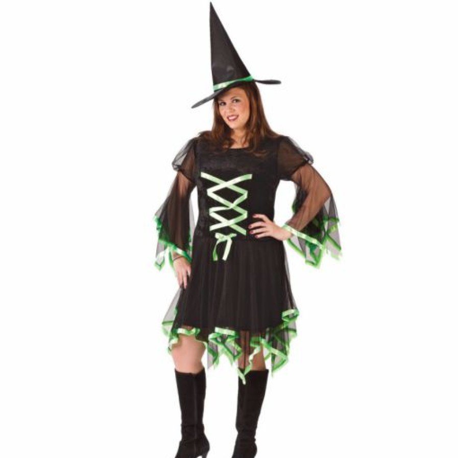 Witches & Monsters * | Ribbon Witch Plus Adult Costume