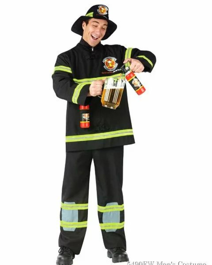 Mens Costumes * | Fill Er Up Fireman Mens Costume