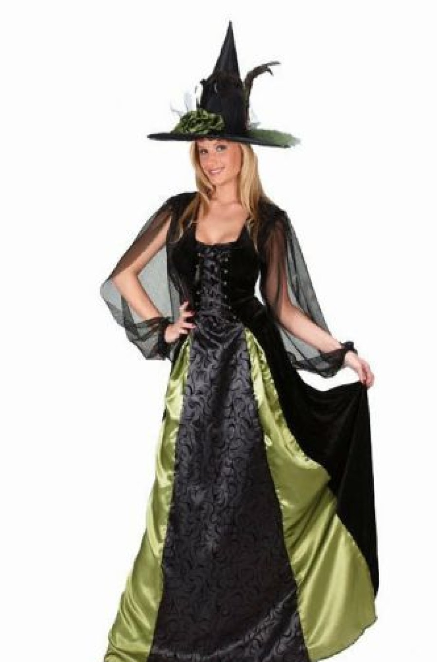 Witches & Monsters * | Goth Maiden Witch Adult Costume