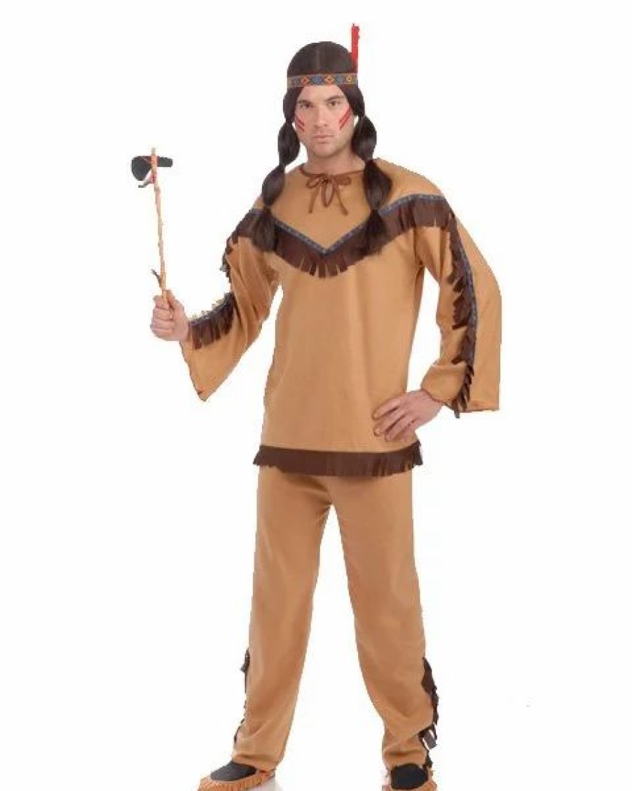 Mens Costumes * | Mens Native American Brave Costume