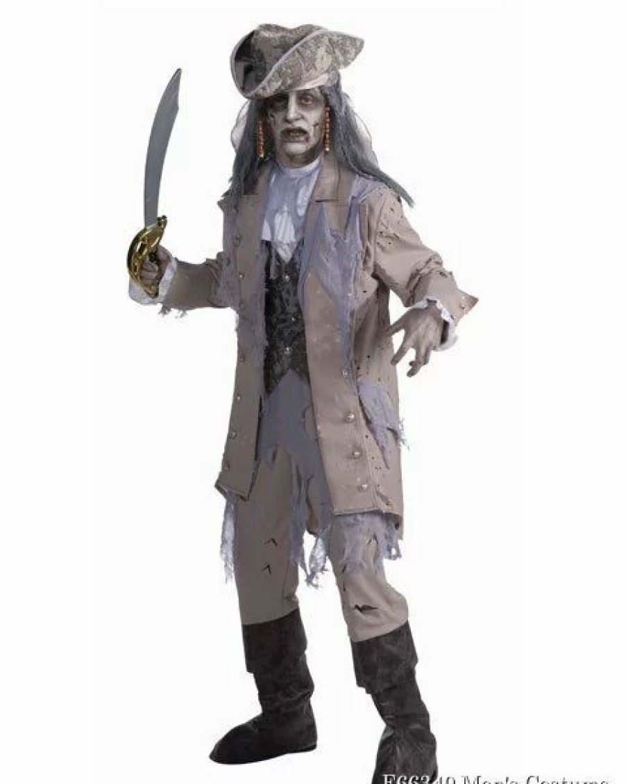 Mens Costumes * | Zombie Pirate Costume