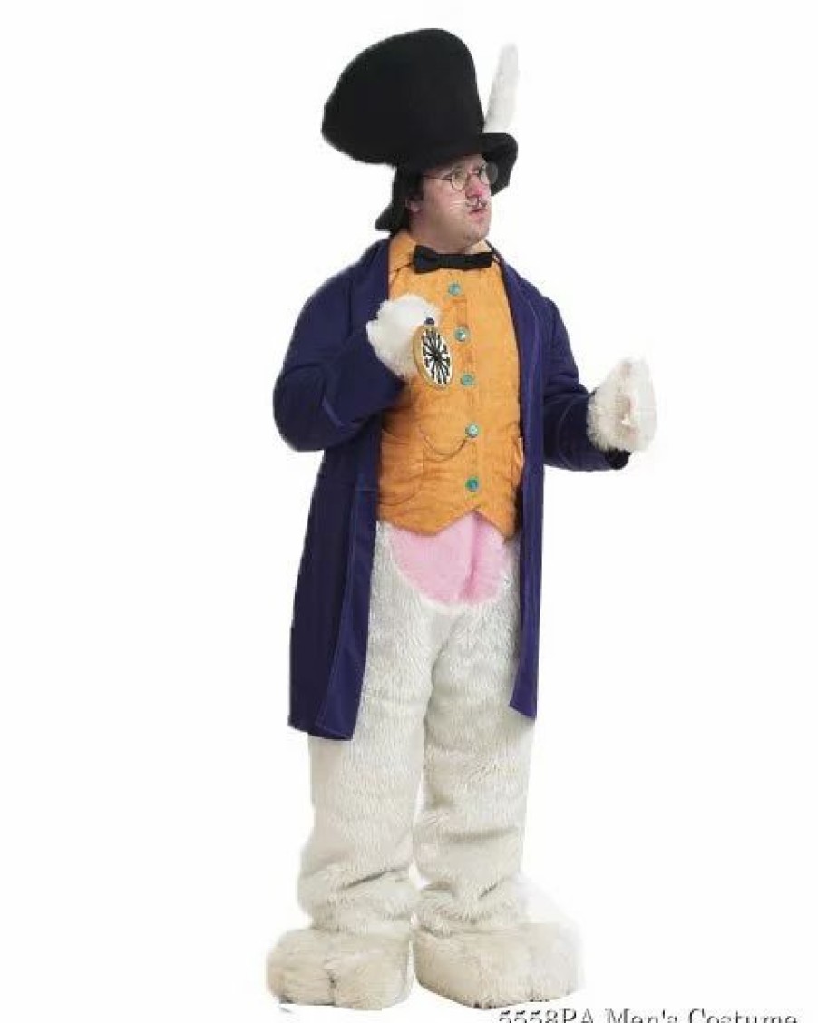 Mens Costumes * | White Rabbit Adult Costume