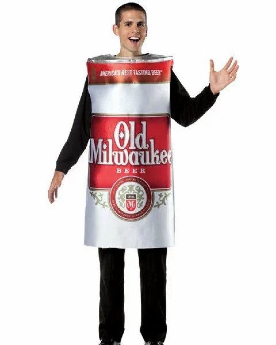 Mens Costumes * | Old Milwaukee Beer Can Adult Costume