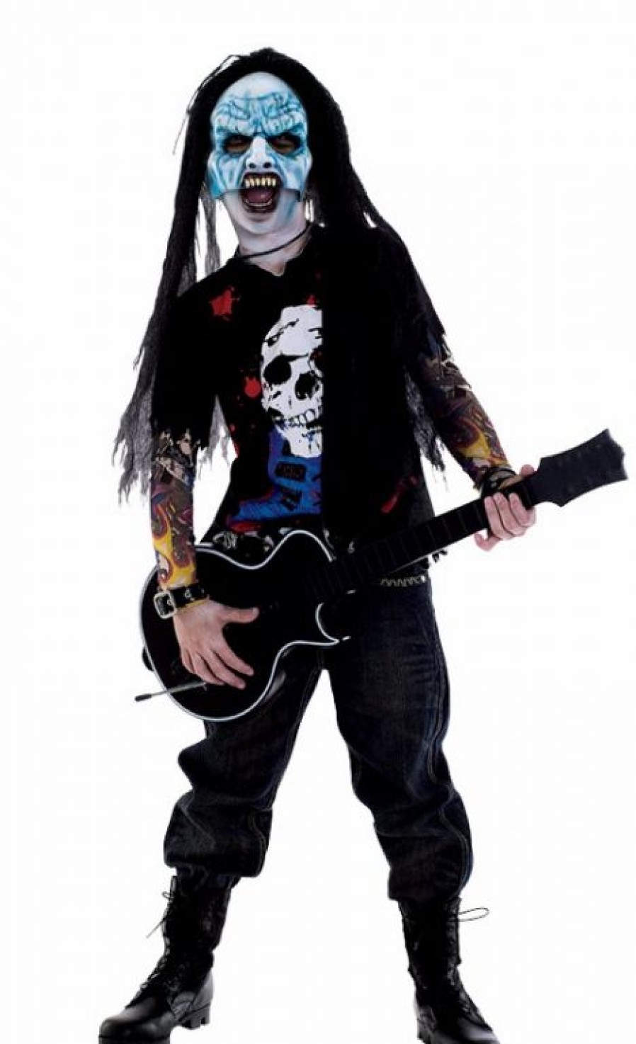 Monster Costumes * | Zombie Rocker Child Costume 4-6