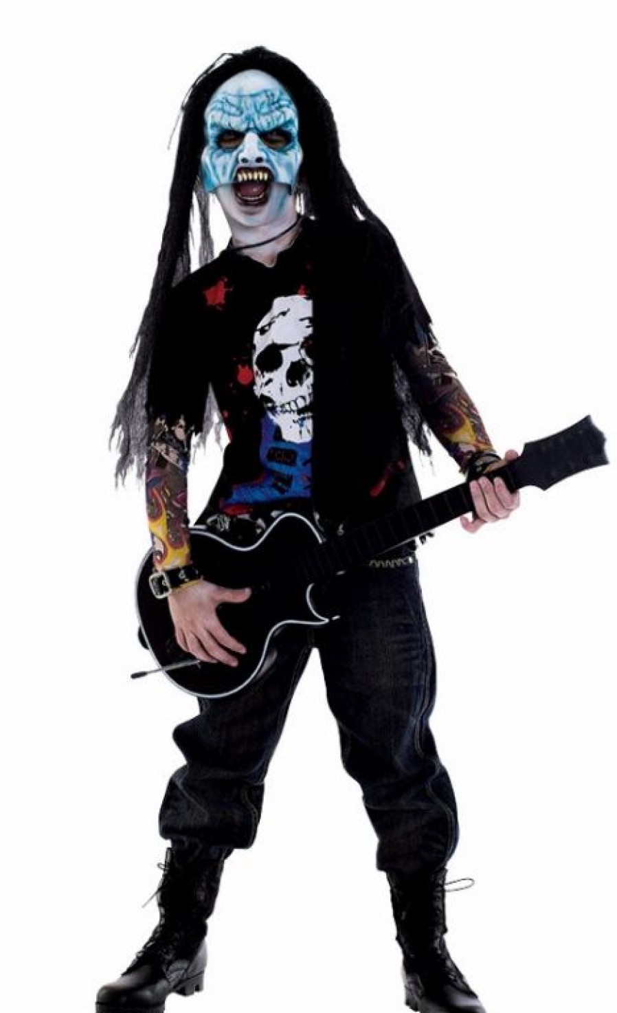 Monster Costumes * | Zombie Rocker Child Costume 7-8