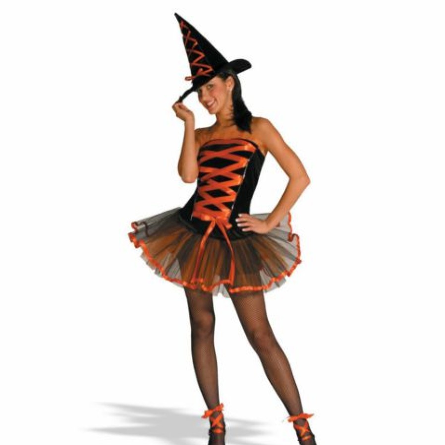 Witches & Monsters * | Witchy La Bouf Orange Adult Costume