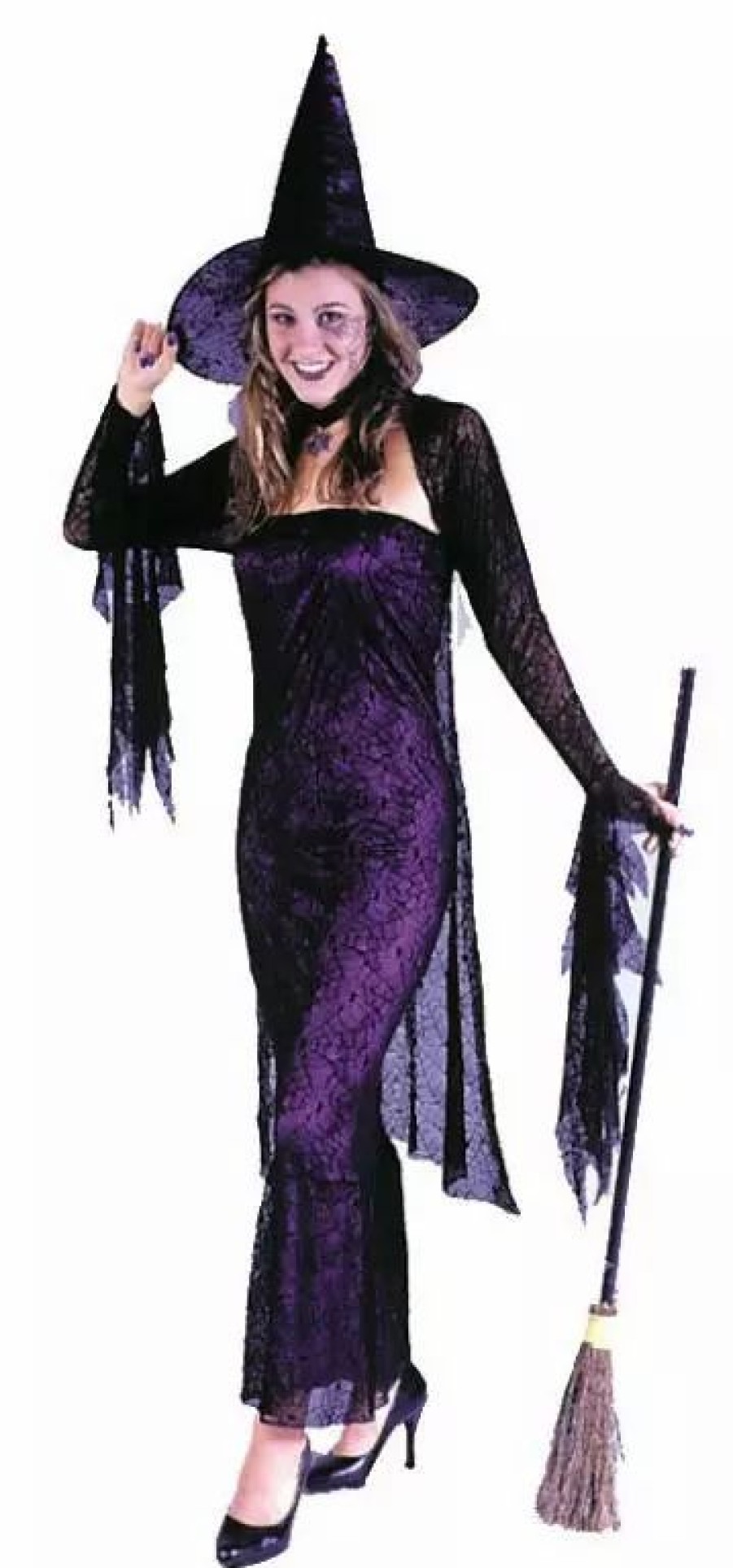 Witches & Monsters * | Black Widow Witch Adult Costume