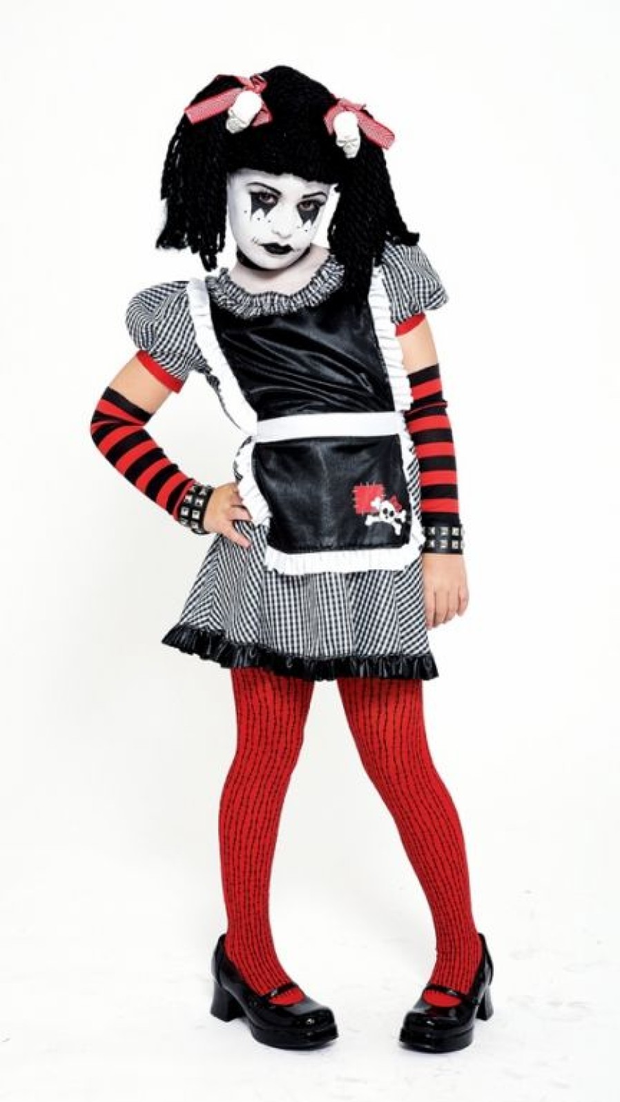 Makeup Basics * | Gothic Rag Doll Child Costume Large