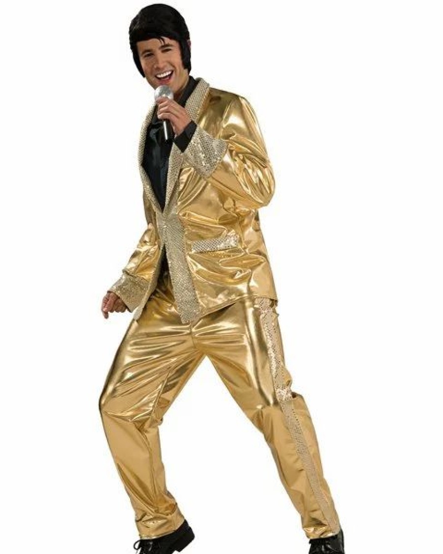 Mens Costumes * | Adult Grand Heritage Lame Elvis Costume