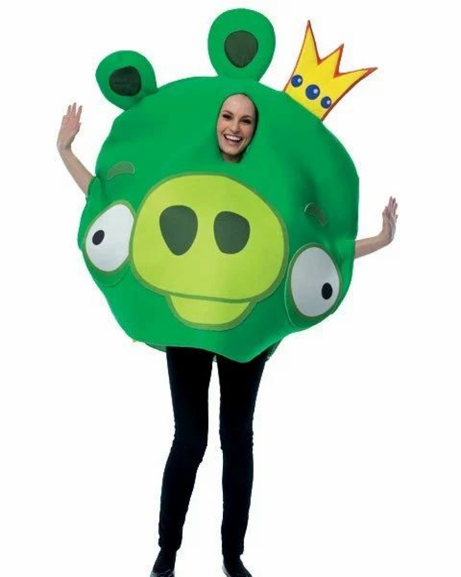 Mens Costumes * | Unisex Adult Angry Birds King Pig Costume