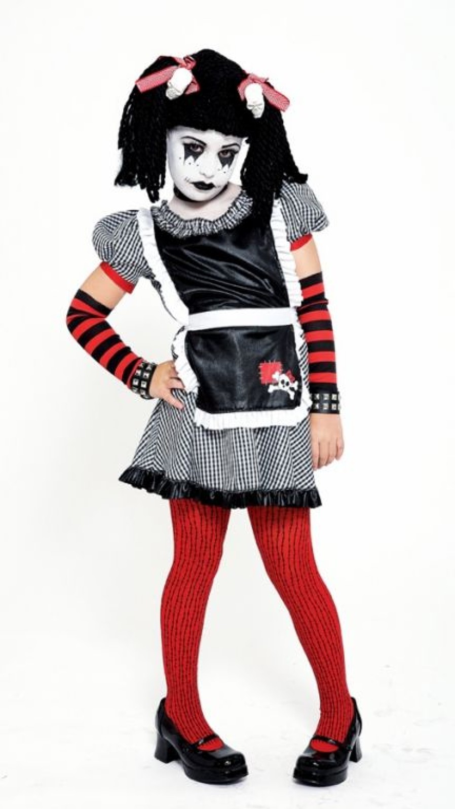 Makeup Basics * | Gothic Rag Doll Child Costume Medium