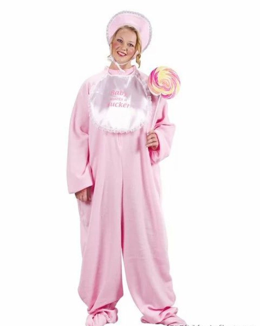 Mens Costumes * | Female Adult Plus Size Pj Jammies Costume