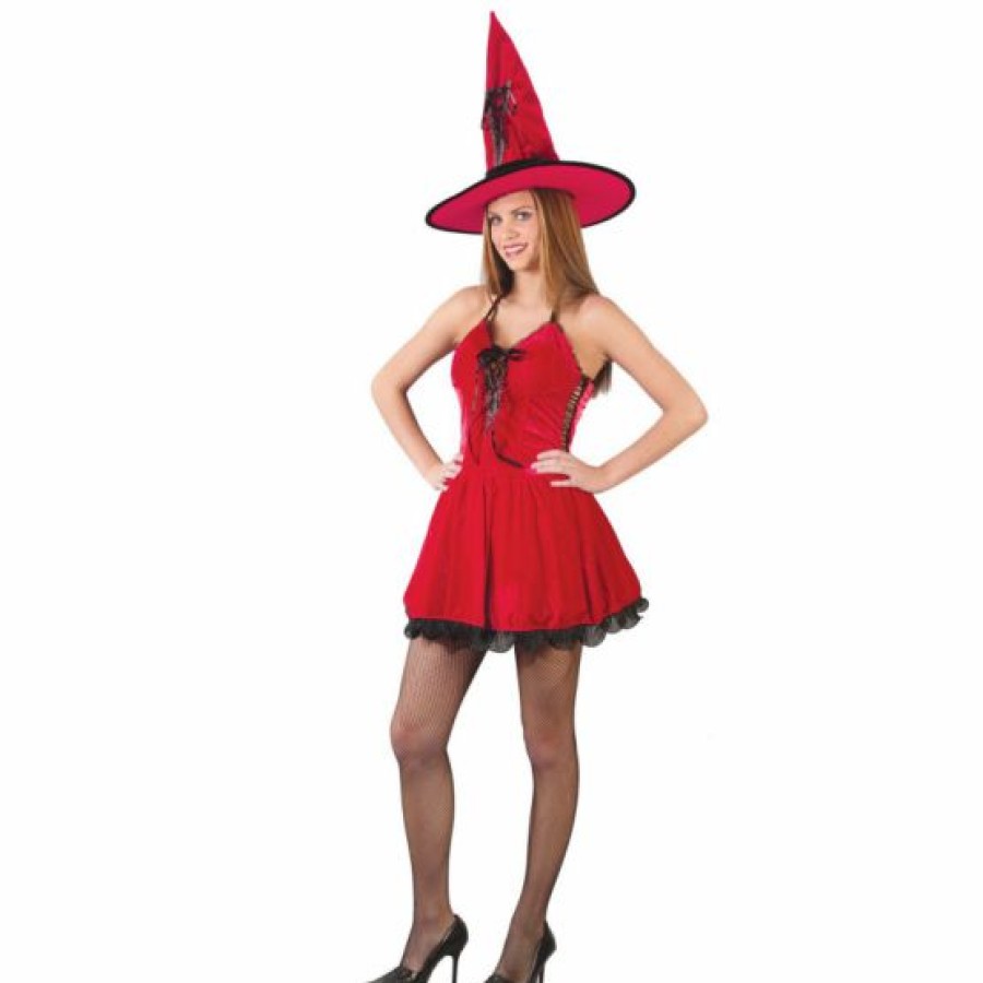 Witches & Monsters * | Red Hot Witch Teen Costume