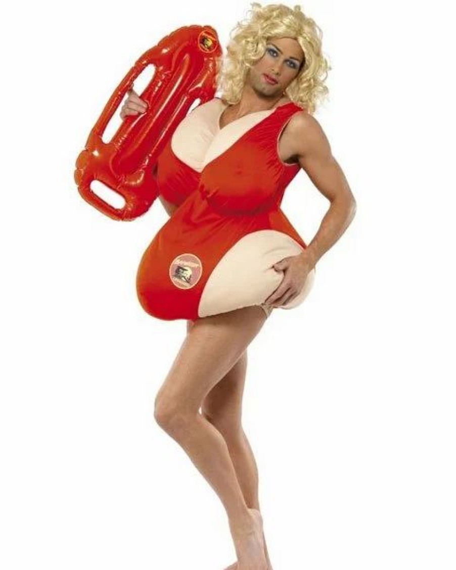 Mens Costumes * | Padded Baywatch Babe Menes Costume