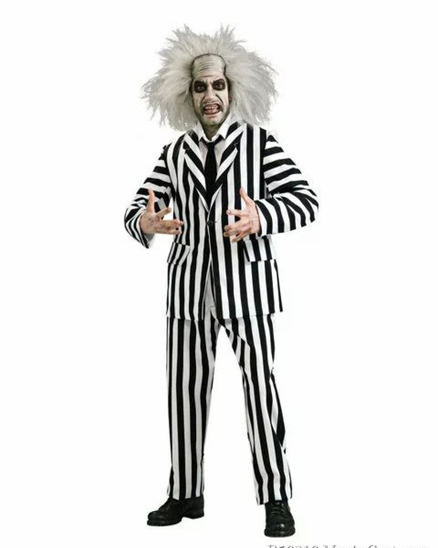 Mens Costumes * | Grand Heritage Beetlejuice For Adult