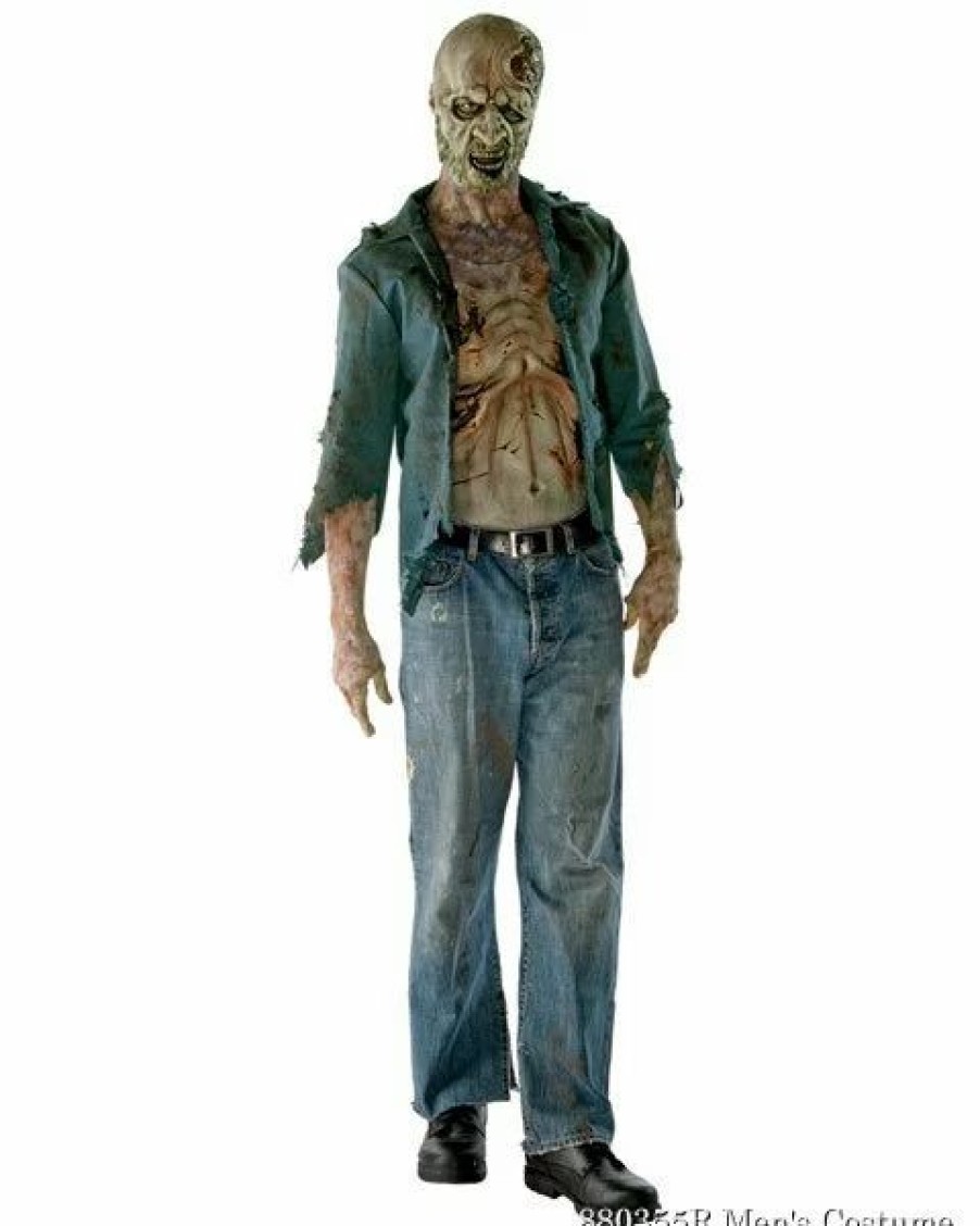 Mens Costumes * | The Walking Dead Deluxe Decomposed Zombie Mens Costume