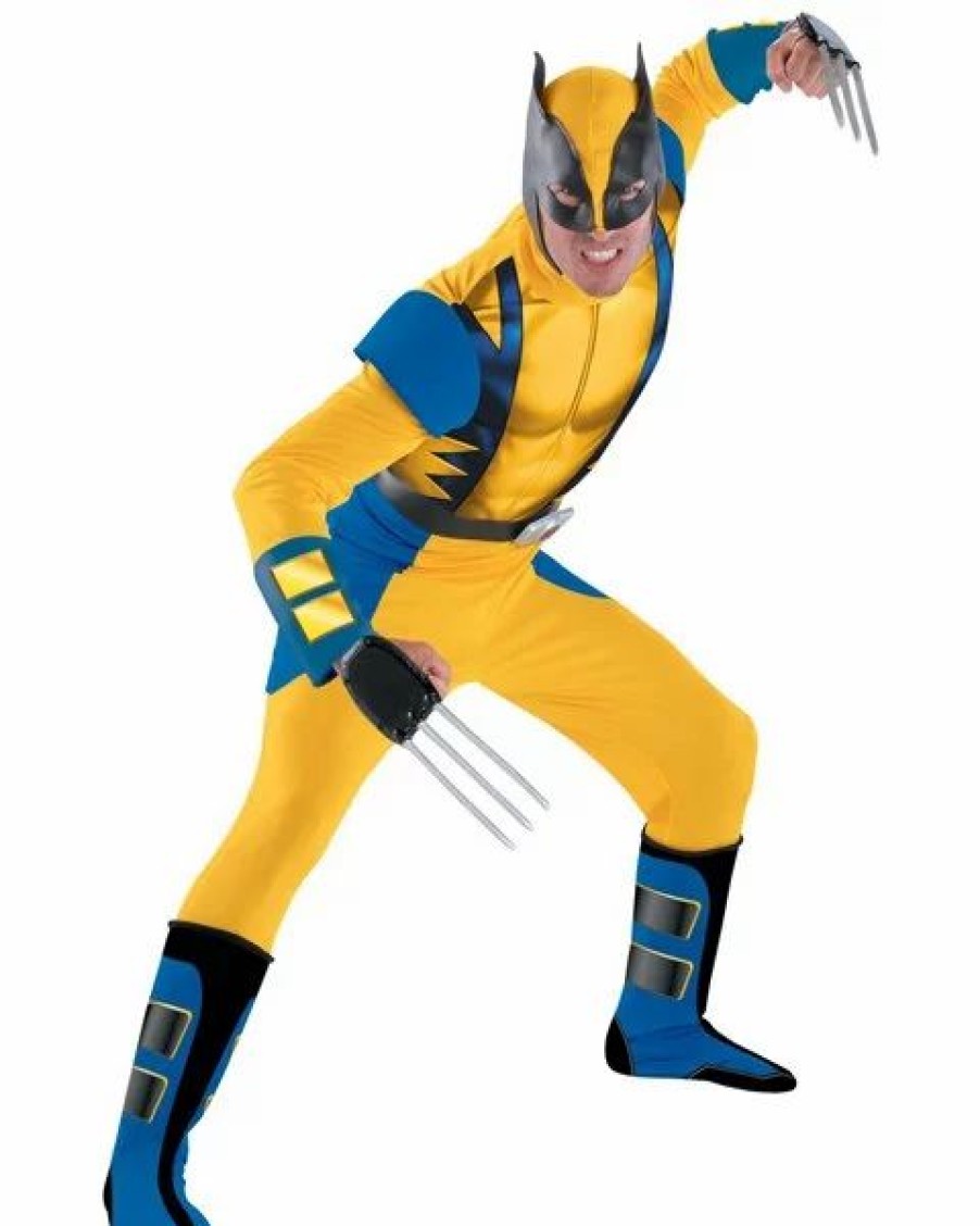 Mens Costumes * | Adult Deluxe Wolverine Origins Costume