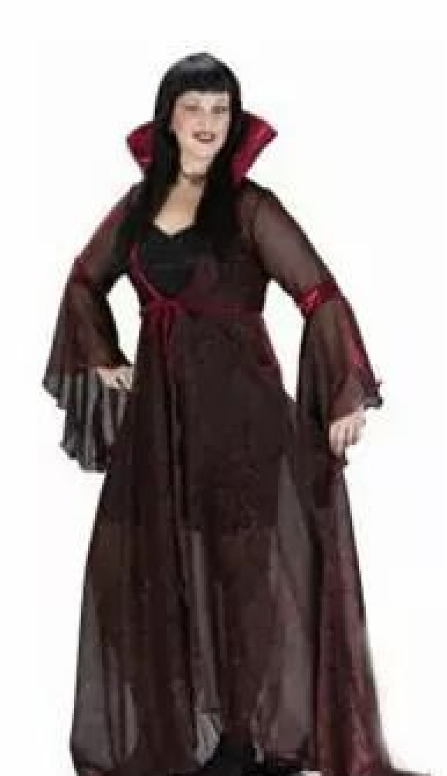 Witches & Monsters * | Witch Shimmering Rose Plus Size Adult Costume